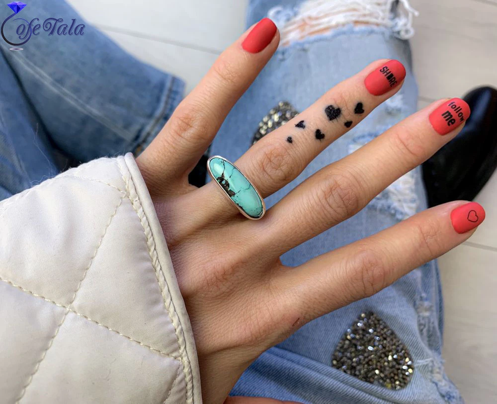 انگشتر زنانه فیروزه