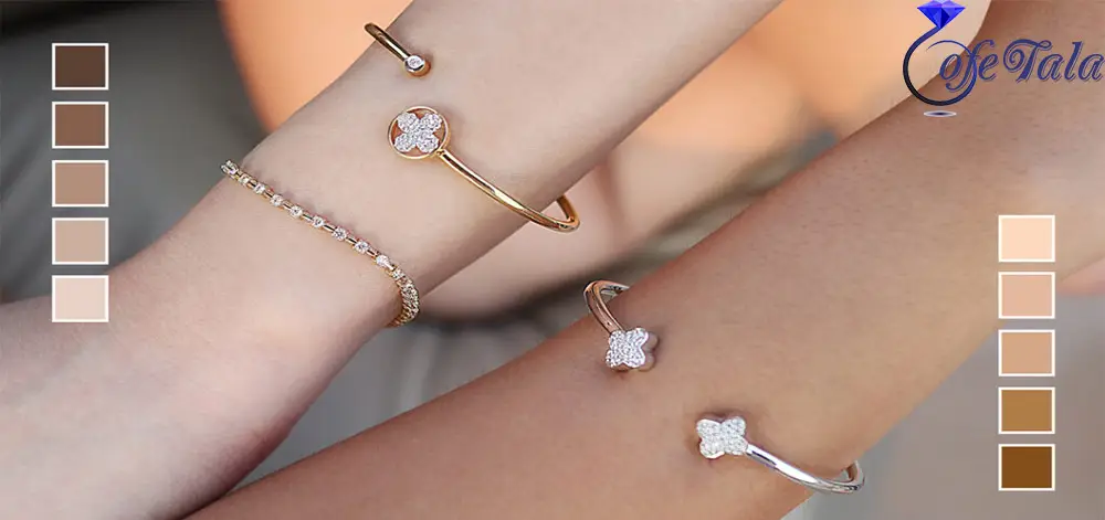 انتخاب طلا بر اساس رنگ پوست