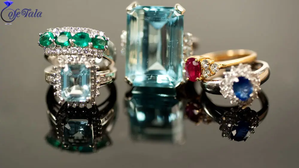 انواع نگین به کار رفته در جواهرات